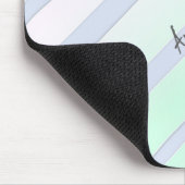 Tapis De Souris Rayures colorées monogrammes (Coin)