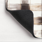 Tapis De Souris Rayures Crème Or Marron (Coin)