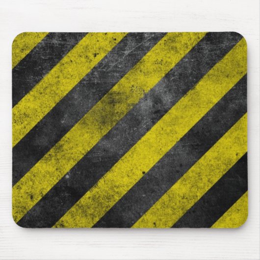 Tapis De Souris Rayures d'avertissement (Devant)