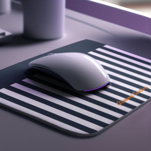 Tapis De Souris Rayures de la Marine   Le Monogramme du Gentleman 