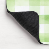 Tapis De Souris Rayures écossaises vert pomme (Coin)