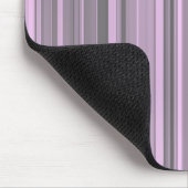 Tapis De Souris Rayures Gris Violet (Coin)