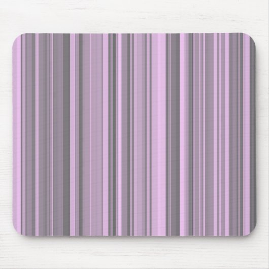 Tapis De Souris Rayures Gris Violet (Devant)