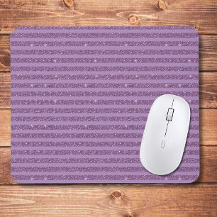 Tapis De Souris Rayures horizontales de style paillettes de mûre a