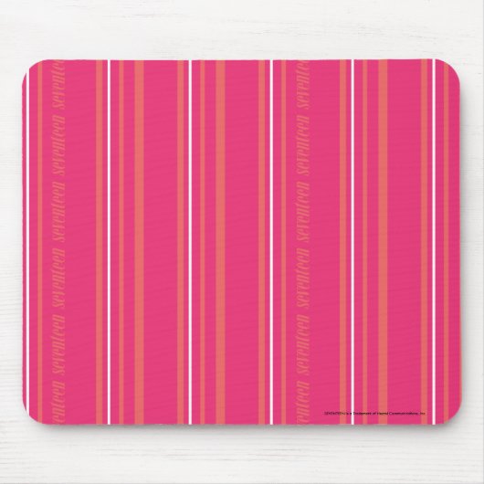 Tapis De Souris Rayures minces magenta (Devant)