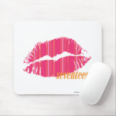 Tapis De Souris Rayures minces magenta (Avec souris)
