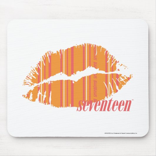 Tapis De Souris Rayures minces oranges (Devant)