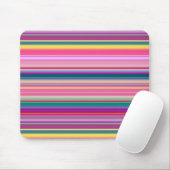 Tapis De Souris Rayures multicolores rétro (Avec souris)
