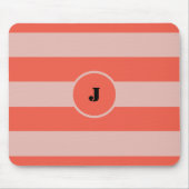 Tapis De Souris Rayures orange clair et foncé (Devant)