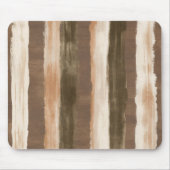 Tapis De Souris Rayures Orange Crème Marron (Devant)