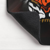 TAPIS DE SOURIS RAYURES ORANGE ET NOIRE (Coin)