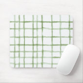 Tapis De Souris Rayures Vertes Blanches (Avec souris)