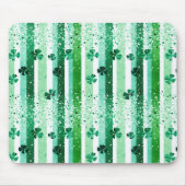 Tapis De Souris Rayures verticales blanches vertes classiques avec (Devant)
