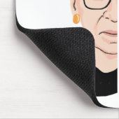Tapis De Souris RBG Ruth Bader Ginsburg Fragile comme une fleur (Coin)