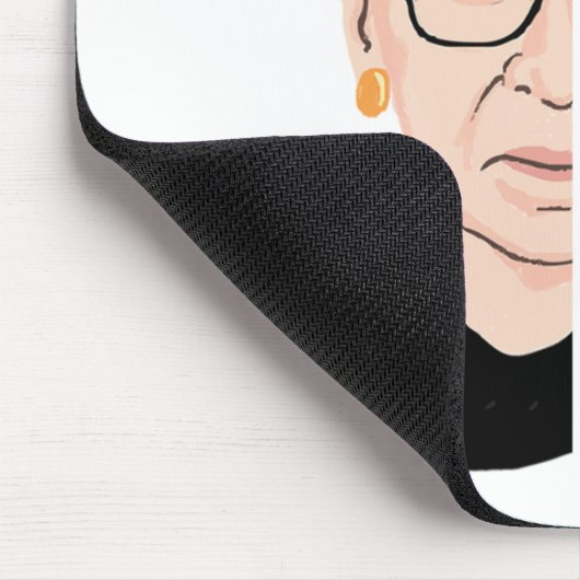 Tapis De Souris RBG Ruth Bader Ginsburg Fragile comme une fleur (Coin)