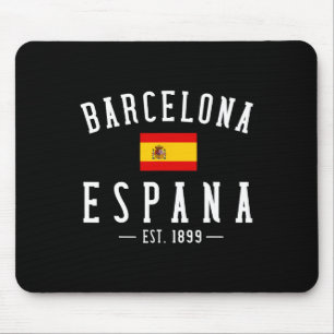 Tapis De Souris Rcelona Espagne Espagne Est. Drapeau Carte Souveni