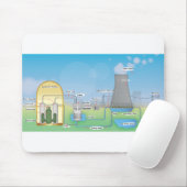 Tapis De Souris réacteur nucléaire (Avec souris)