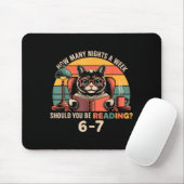 Tapis De Souris Reading 67 Meme Englieacher In Funny 67 Retro Cat  (Avec souris)
