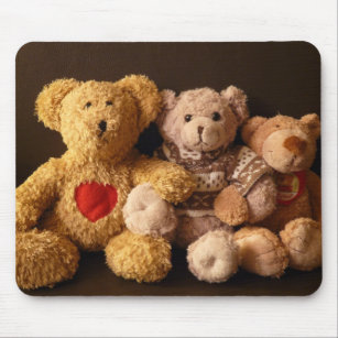 Tapis De Souris Real Vintage Teddies teddy bear trio accessories