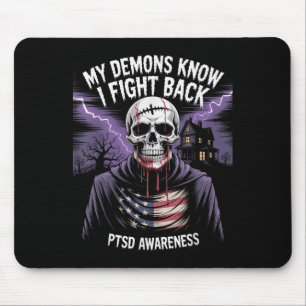 Tapis De Souris Reaper Ptsd Mes Démons Savoir Que Je Lutte Contre