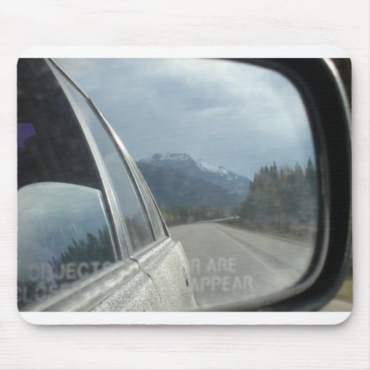 Tapis De Souris Rearview de montagne rocheuse (Devant)