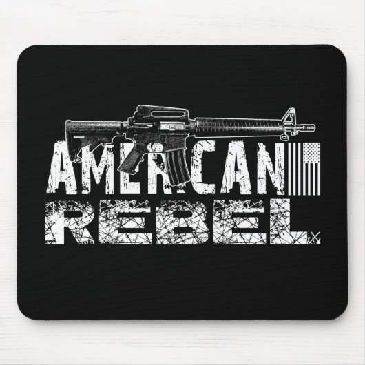 Tapis De Souris Rebel américain AR-15 (Devant)