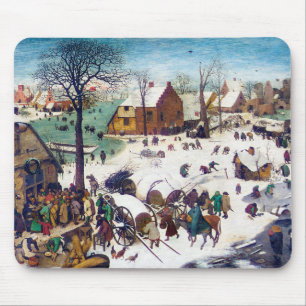 Tapis De Souris Recensement à Bethlehem, Pieter Bruegel