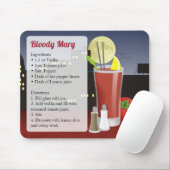 Tapis De Souris Recette Bloody Mary (Avec souris)