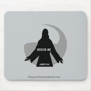 Tapis De Souris Recevez-moi Jean 14:6 Citations bibliques