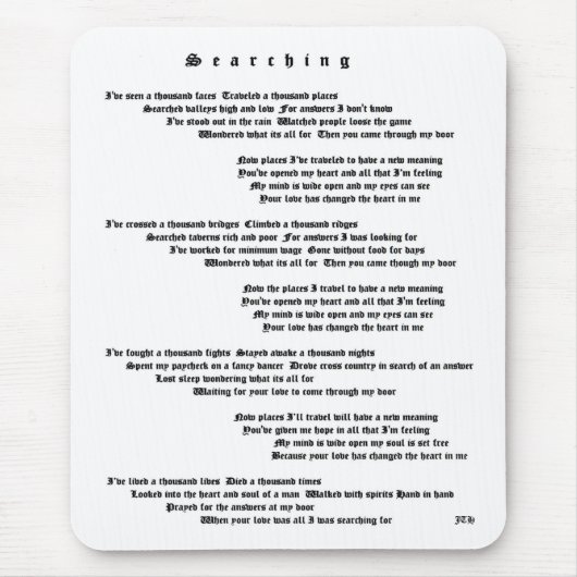 Tapis De Souris Recherche (Devant)