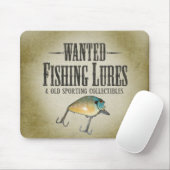 Tapis De Souris RECHERCHÉ : leurres de pêche (Avec souris)