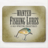 Tapis De Souris RECHERCHÉ : leurres de pêche (Devant)