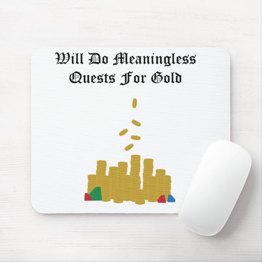 Tapis De Souris Recherches sans signification pour l'or Mousepad (Avec souris)