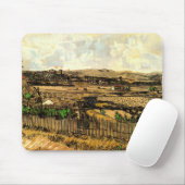 Tapis De Souris Récolte en Provence Montmajour par Vincent van Gog (Avec souris)