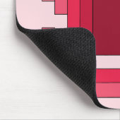 Tapis De Souris Rectangle Abstrait en rouge (Coin)