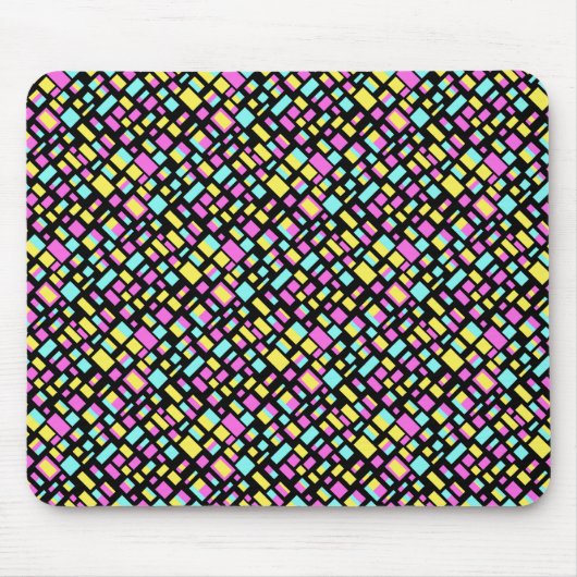 Tapis De Souris Rectangles Abstraites (Devant)