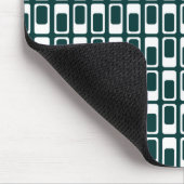 Tapis De Souris Rectangles alternatives (blanc avec vert foncé) (Coin)
