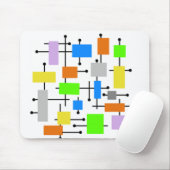 Tapis De Souris Rectangles atomiques (Avec souris)