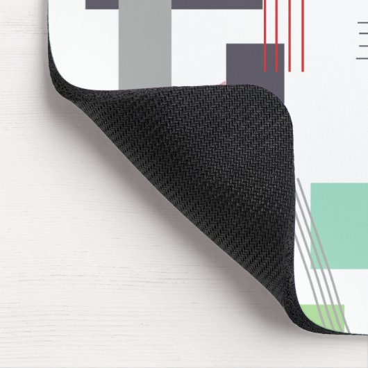 Tapis De Souris Rectangles et lignes Abstraites (Coin)