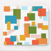 Tapis De Souris Rectangles et lignes Abstraites (Devant)