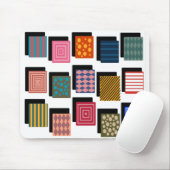 Tapis De Souris Rectangles et ombres (Avec souris)