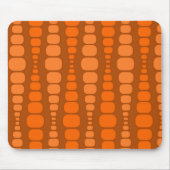 Tapis De Souris Rectangles orange arrondies (Devant)