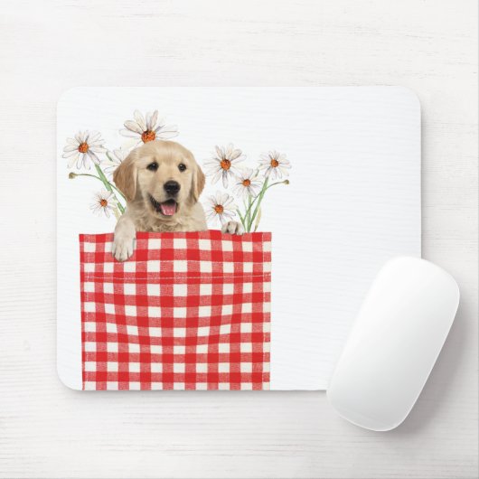 Tapis De Souris Récupérateurs D'Or Dans En vichy Poche (Avec souris)