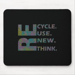 Tapis De Souris Recycler Réutiliser Renouveler Repenser Crise De l