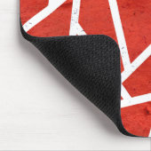 Tapis De Souris Red and white mosaic pattern (Coin)