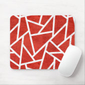Tapis De Souris Red and white mosaic pattern (Avec souris)