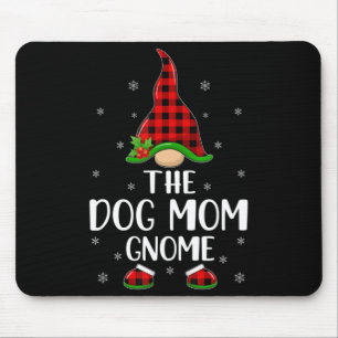 Tapis De Souris Red Buffalo Plaid Correspondant Chien Maman Gnome 