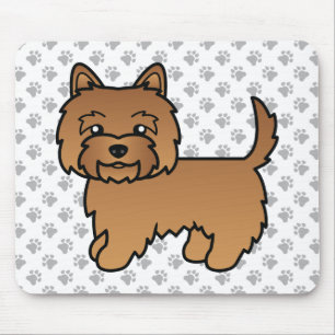 Tapis De Souris Red Cairn Terrier mignon chien de dessin