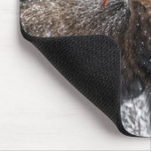 Tapis De Souris Red Cardinal On Snowy Moose Antlers (Coin)