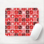 Tapis De Souris Red Christmas Holiday Cute Tree Reinder (Avec souris)